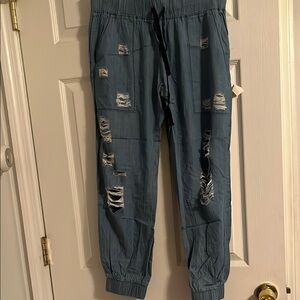 Dance & Marvel Women's Straight Leg Jeans - Blue